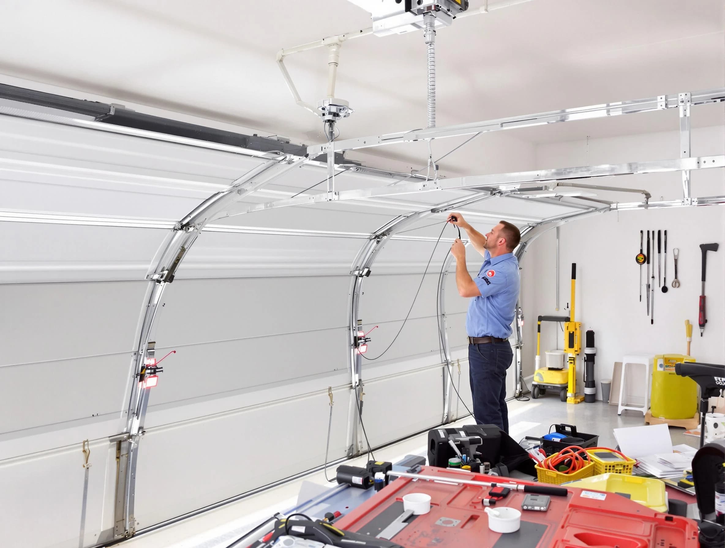 Garage door cable repair service by Winchester Garage Door Repair in Winchester
