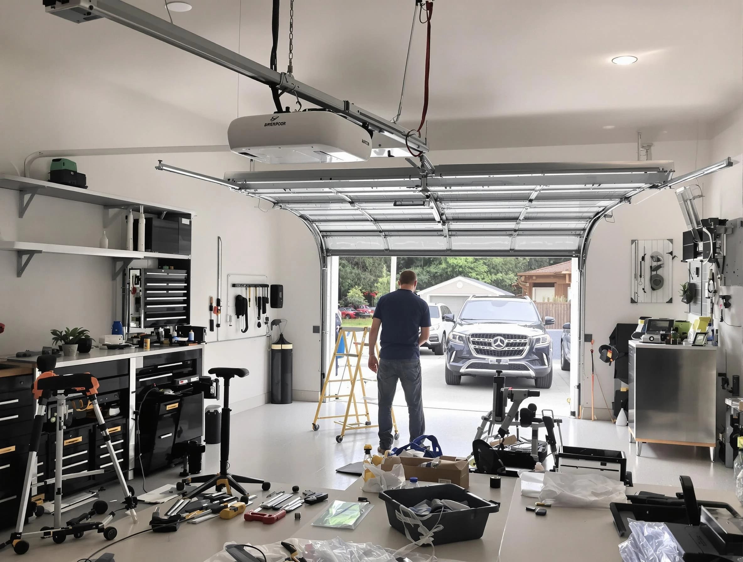 Garage door opener installation by Winchester Garage Door Repair in Winchester