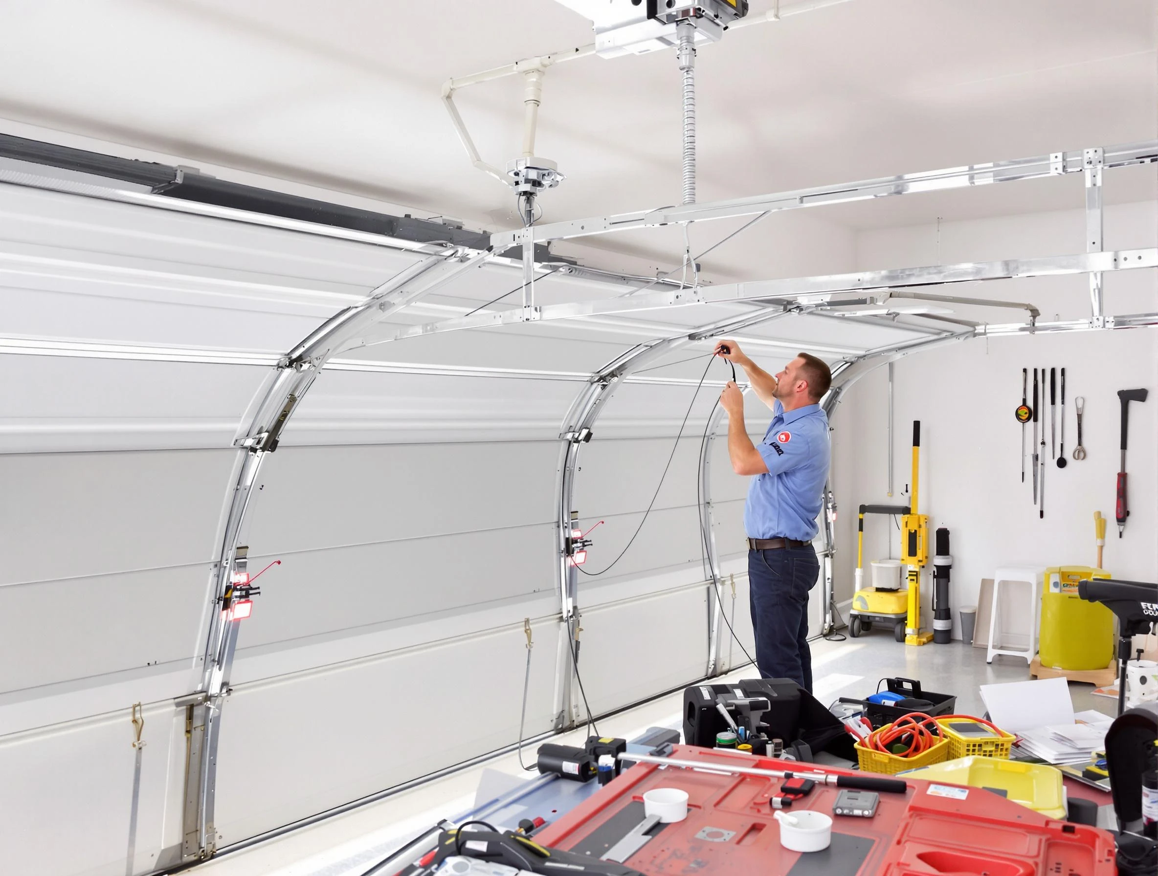 Garage door cable repair service by Winchester Garage Door Repair in Winchester