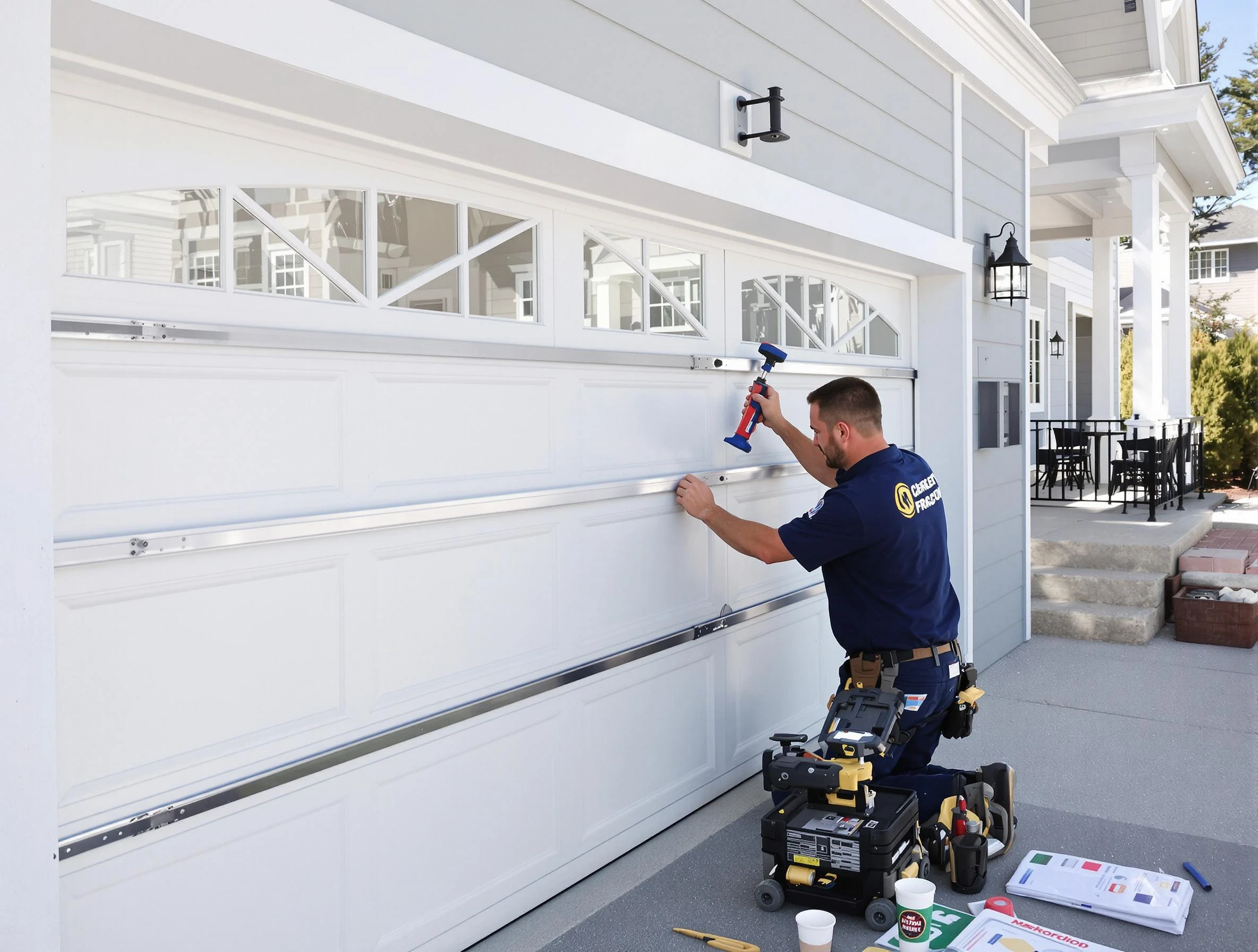 Professional garage door installation by Winchester Garage Door Repair in Winchester