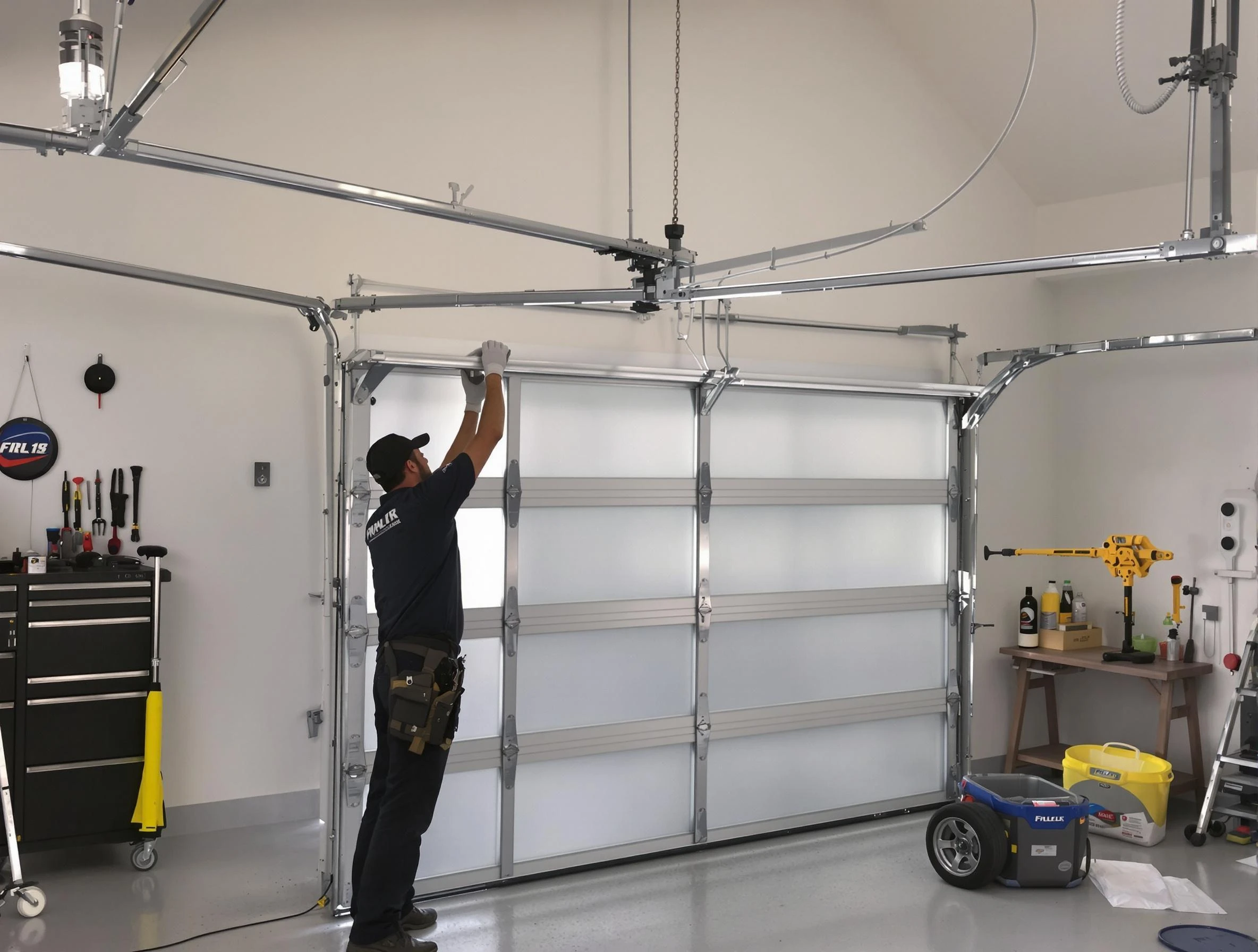 Winchester Garage Door Repair certified team performing precision garage door installation in Winchester
