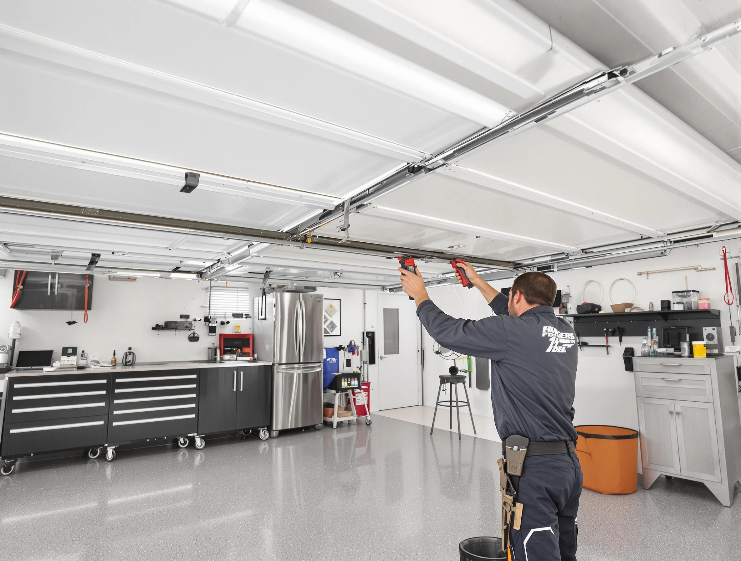 Overhead garage door repair service by Winchester Garage Door Repair in Winchester